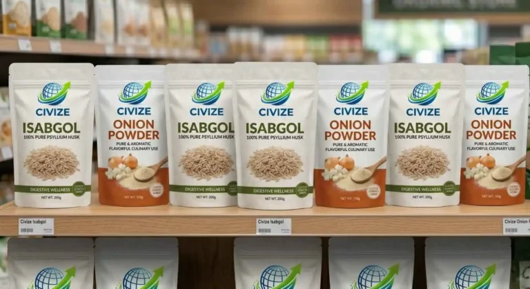 Private label dehydrated products and psyllium husk packaging for B2B clients