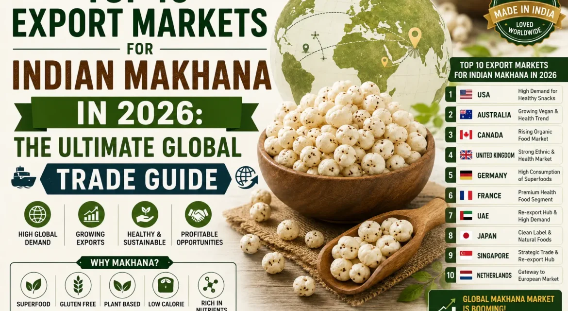 Top 10 Export Markets for Indian Makhana in 2026