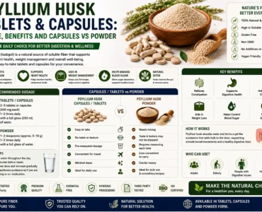 Psyllium Husk Tablets and Capsules